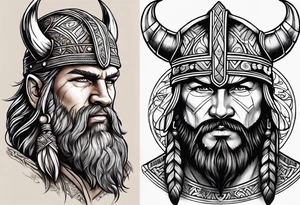 Viking and seminole tattoo idea