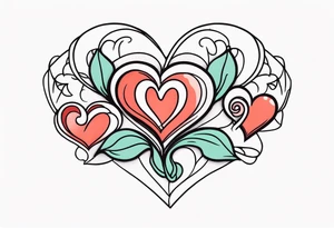 Mom heart tattoo idea