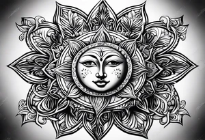 Sun tattoo idea