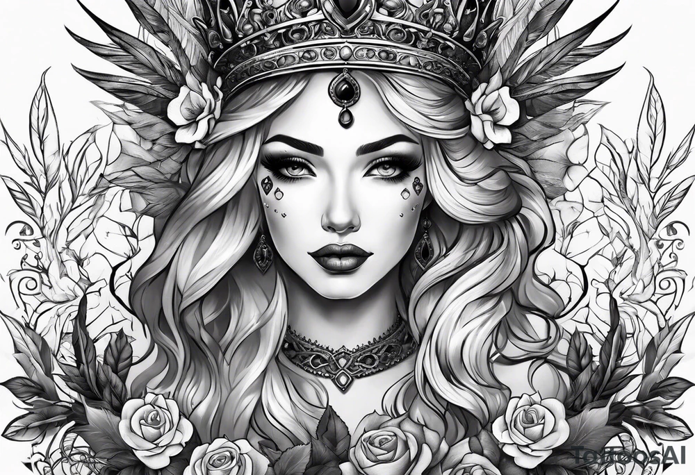 Matriarch, crown, rot tattoo idea