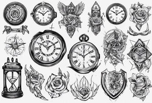 reloj de arena tattoo idea