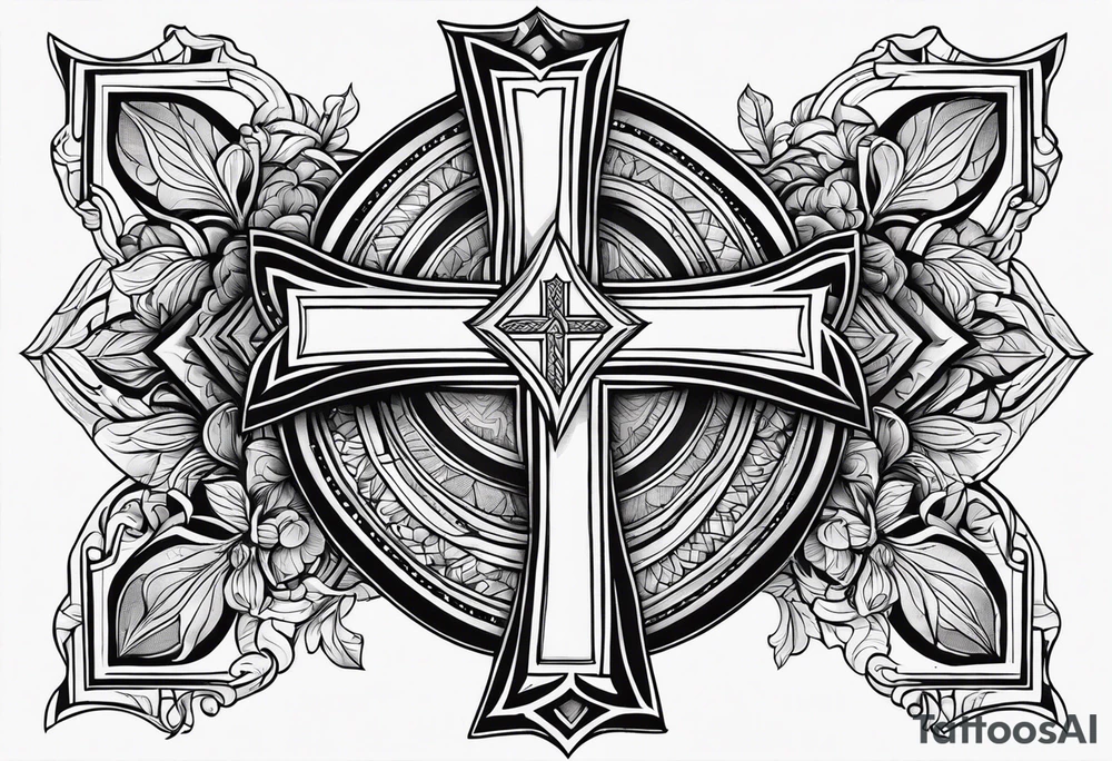 Cross with some bible verse for my forearm tattoo idea