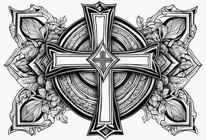 Cross with some bible verse for my forearm tattoo idea