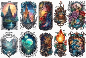 Fantasy books tattoo idea