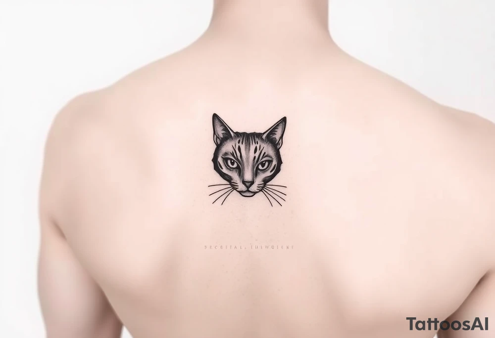 black cat tattoo idea