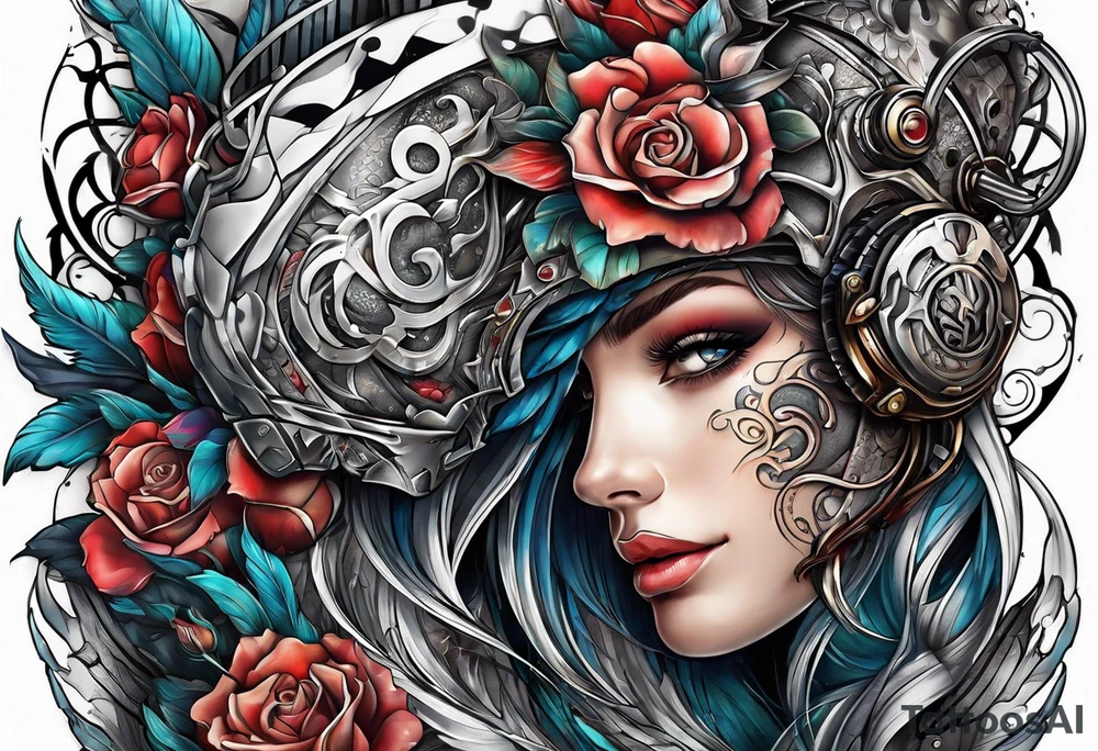 Transformation after heartbreak tattoo idea