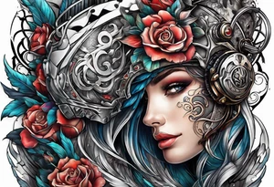 Transformation after heartbreak tattoo idea
