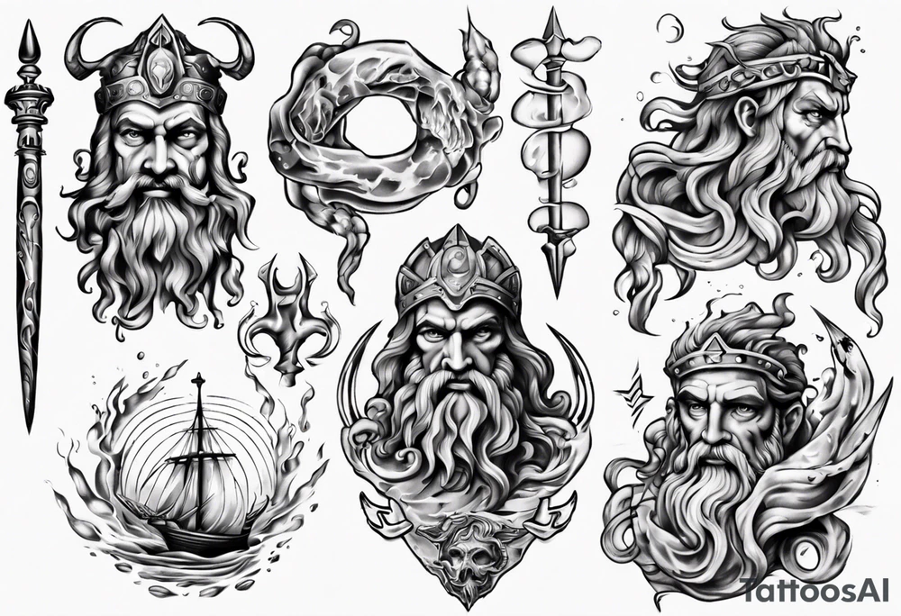 Poseidon tattoo idea