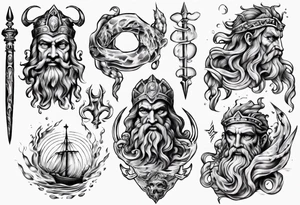 Poseidon tattoo idea