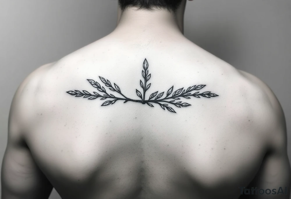 sage bundle underline tattoo idea