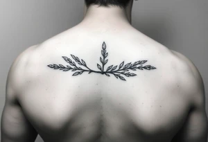 sage bundle underline tattoo idea