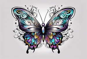 Magic butterfly tattoo idea