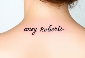 COREY ROBERTS with stars tattoo idea