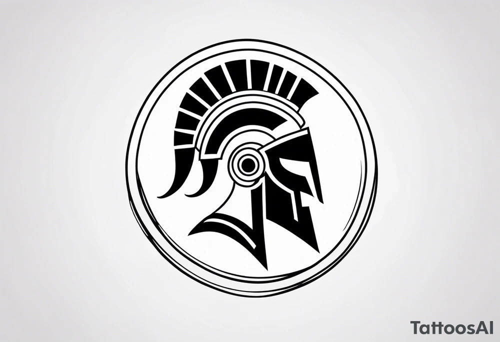 Ancient spartan symbol tattoo tattoo idea
