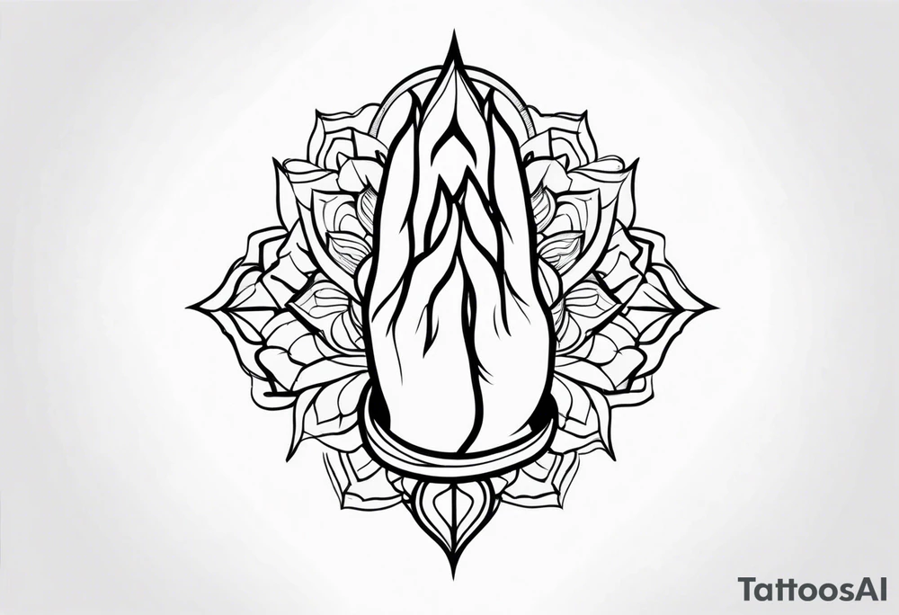 PRAYING HAND tattoo idea