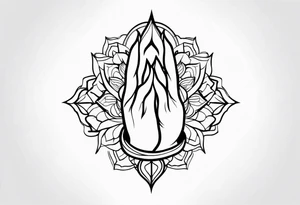 PRAYING HAND tattoo idea