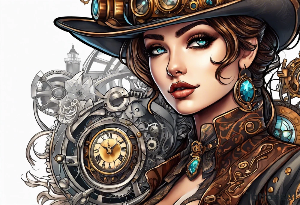 Steampunk tattoo idea