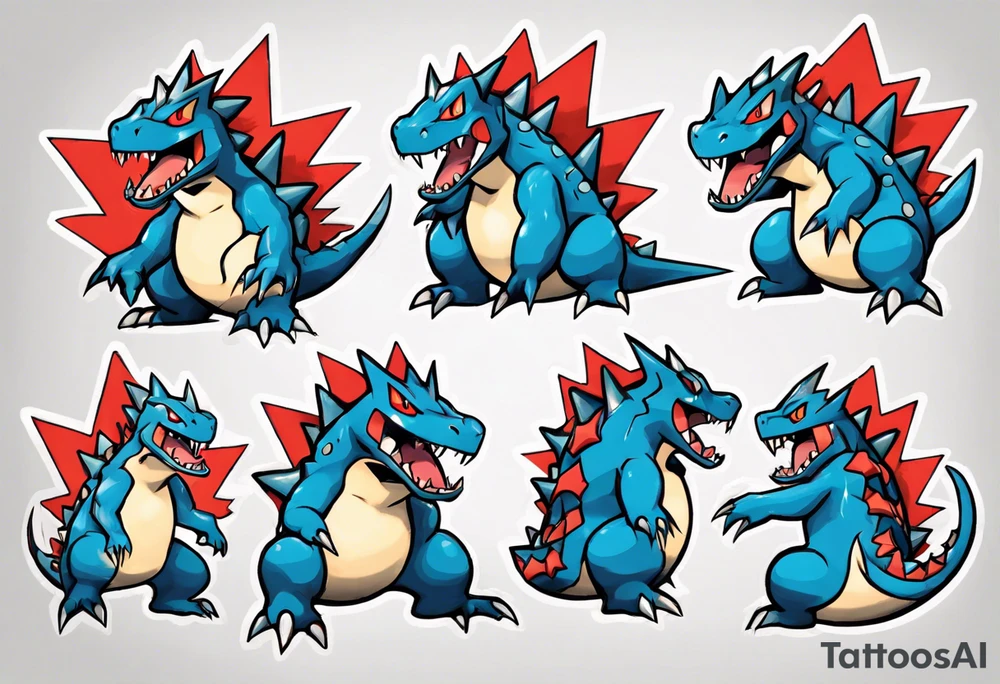 Feraligatr pokemon tattoo idea
