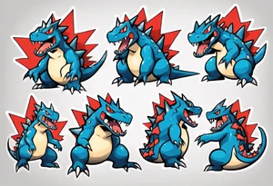 Feraligatr pokemon tattoo idea