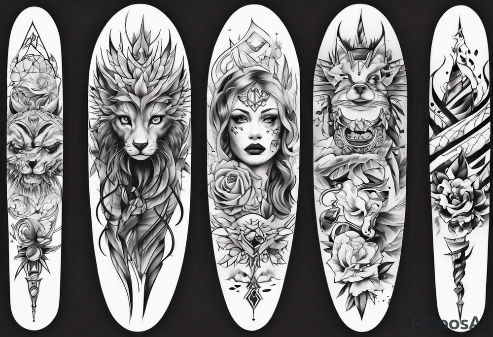 full arm sleeve tattoo tattoo idea
