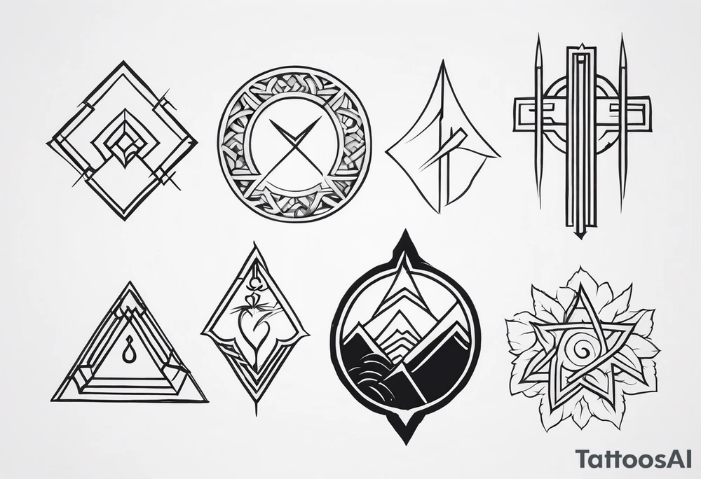 信仰之跃 symbols tattoo idea
