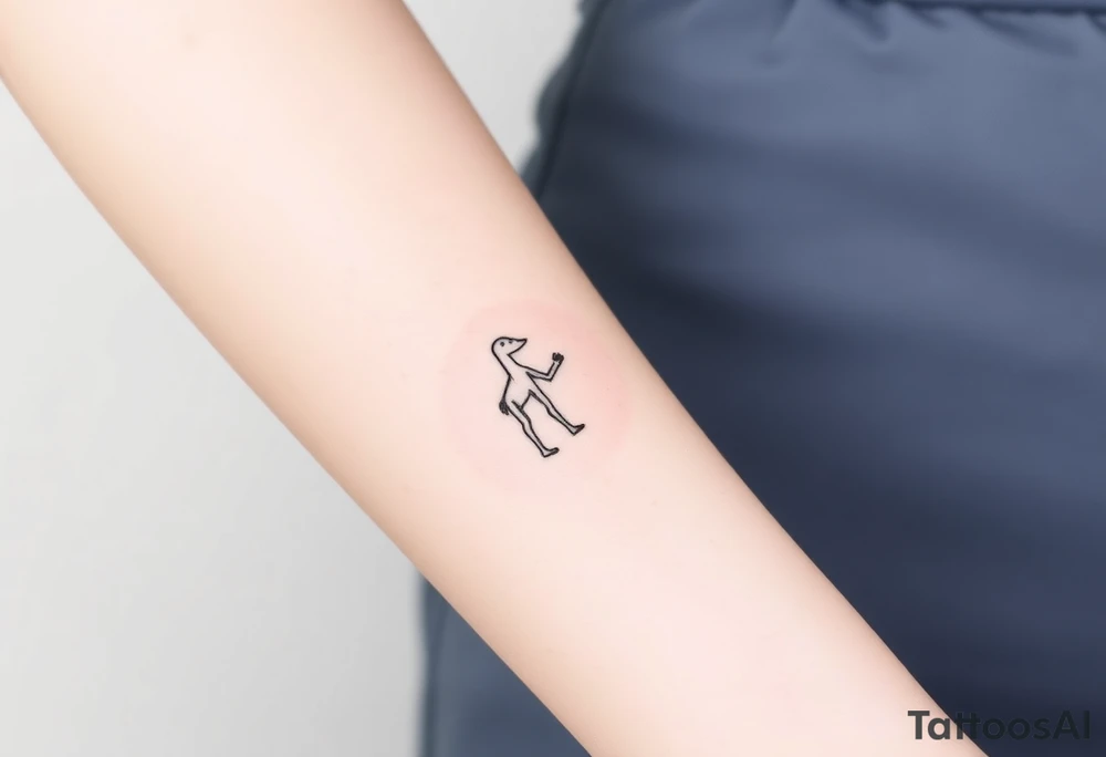 Simple traditional C3po tattoo full body tattoo idea