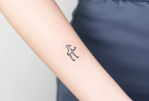 Simple traditional C3po tattoo full body tattoo idea