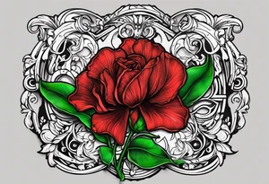 Combine YNWA with a sweet pea with Scottish Clan MacLaren tartin tattoo idea