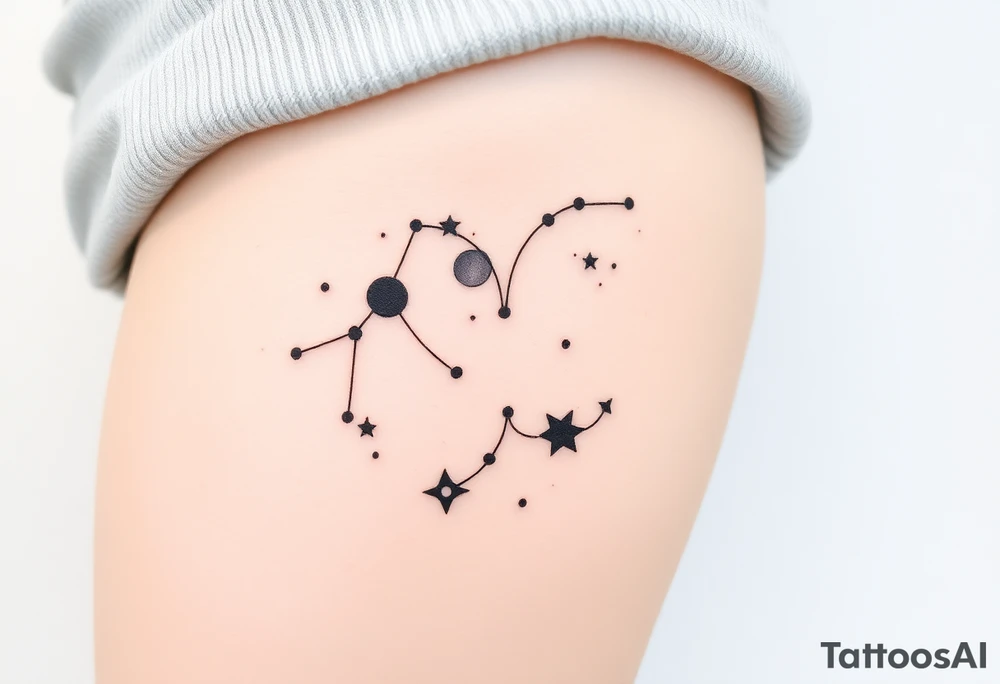 Constellation stars Gemini
Viola tattoo idea