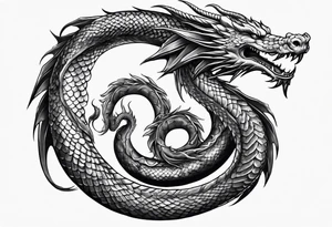 full snake and dragon back tattoo tattoo idea
