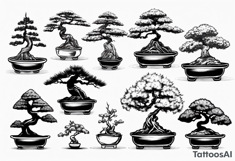 bonsai tree tattoo idea