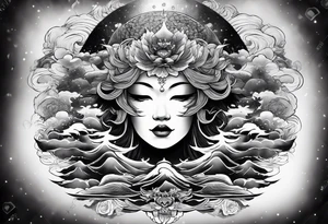 i want a japanese text that says unrivaled in the heavens tattoo idea