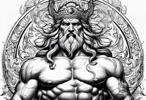 Zeus thunder tattoo idea