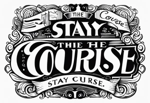 Stay the course tattoo idea