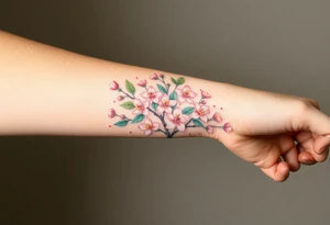 Flowering Hawthorn tree . tattoo idea