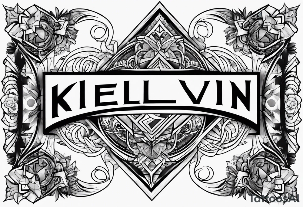 Tattoo with the name kelvin tattoo idea