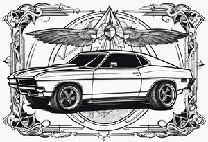 flying cars tattoo idea