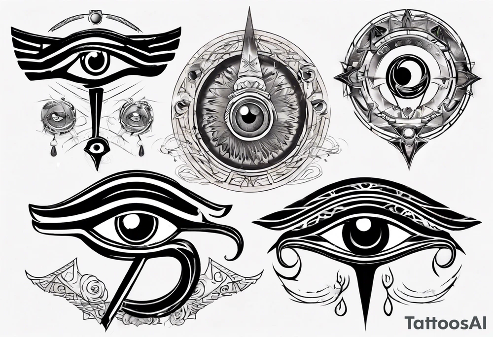 Eye of horus tattoo idea