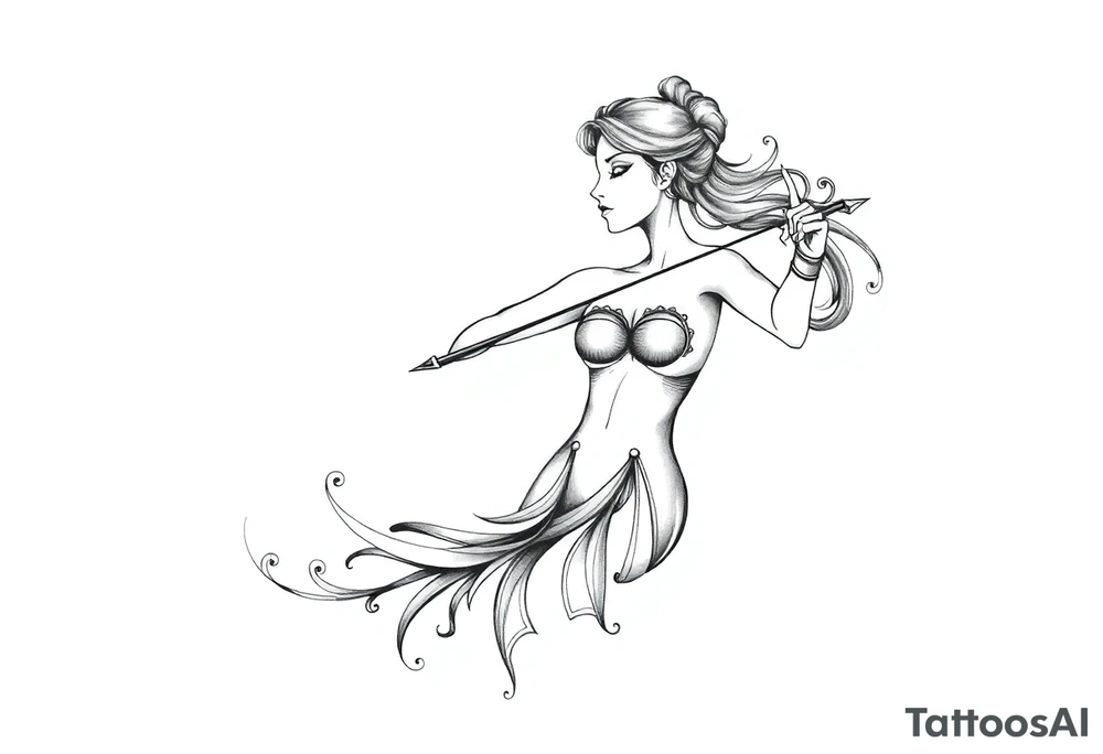 Female December Sagittarius tattoo idea