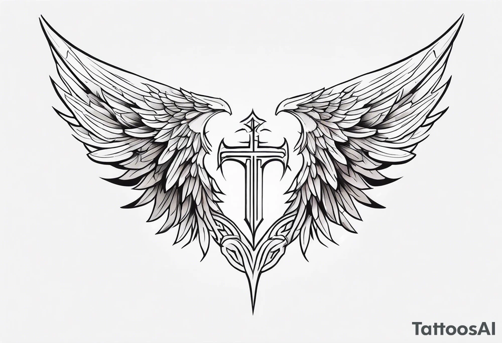 Valkyrie wings tattoo idea