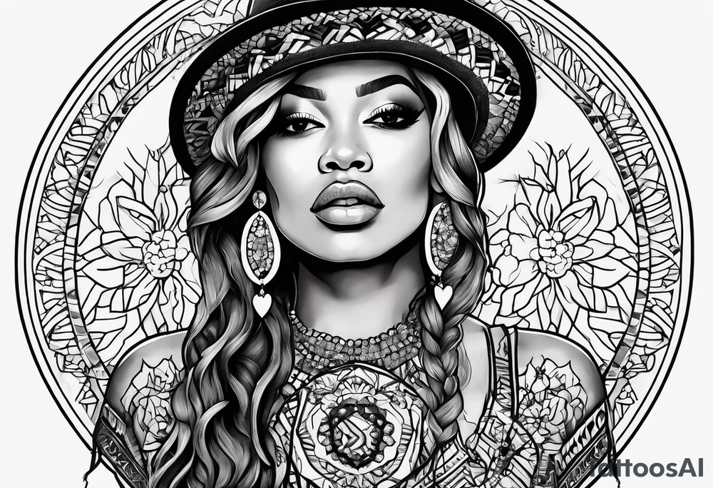 a tattoo inspired by the Beyoncé song Love Drought tattoo idea
