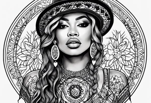 a tattoo inspired by the Beyoncé song Love Drought tattoo idea