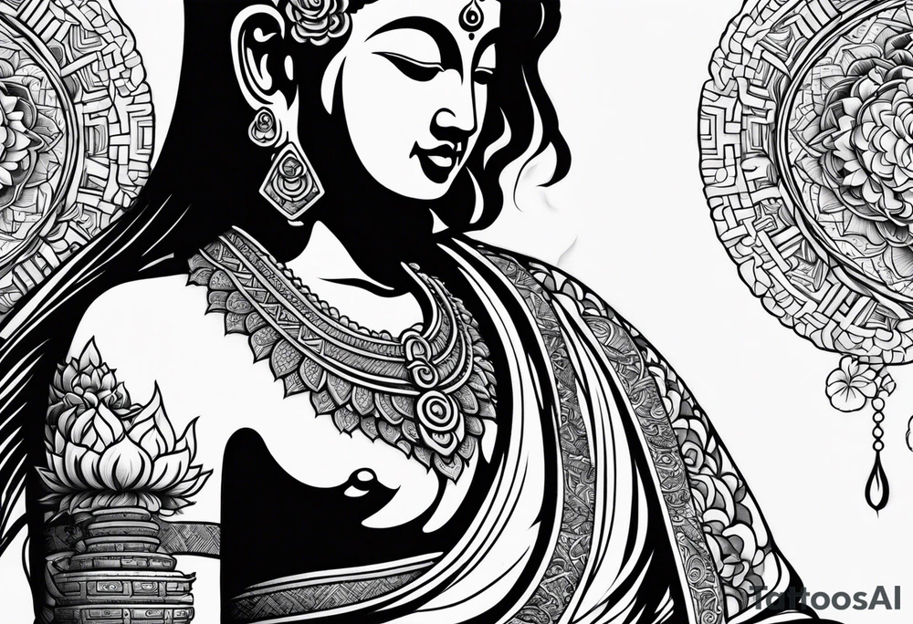 Power tatoo buddhisy tattoo idea