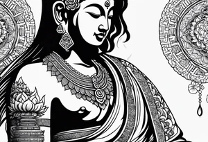 Power tatoo buddhisy tattoo idea