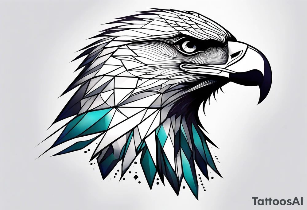 eagle, geometric, subtle, men, forearm tattoo, tattoo idea