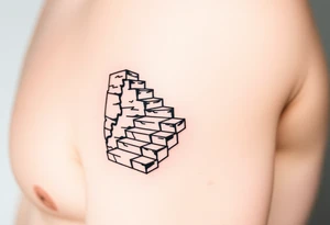 a fractured staircase tattoo idea