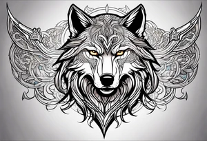 Viking Wolf tattoo idea