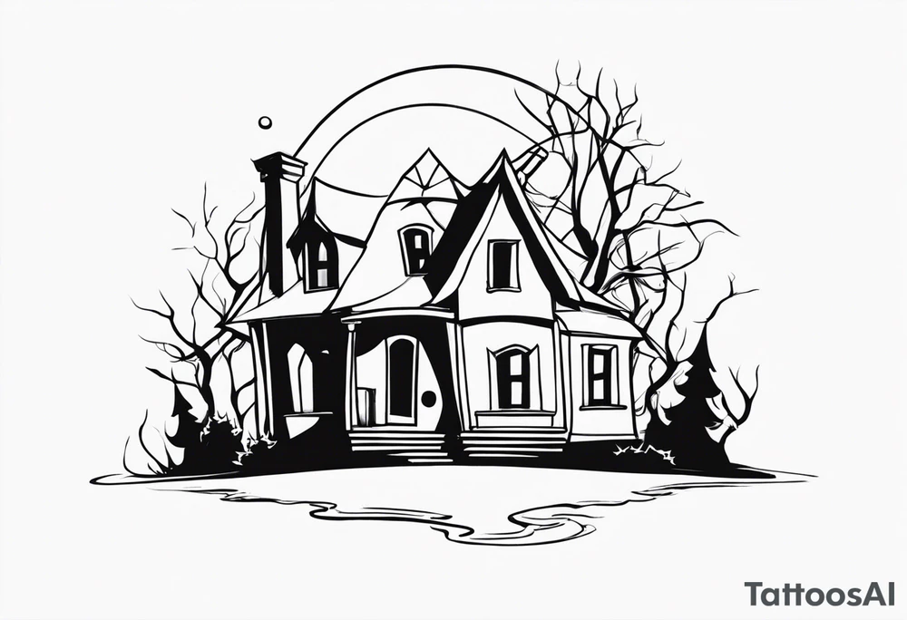 jack skellington's home tattoo idea