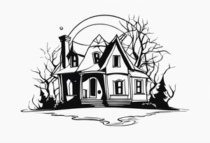 jack skellington's home tattoo idea