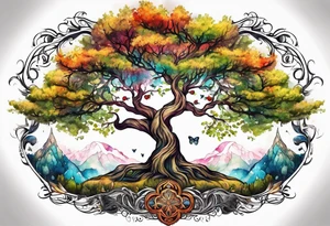tree of life season tattoo idea